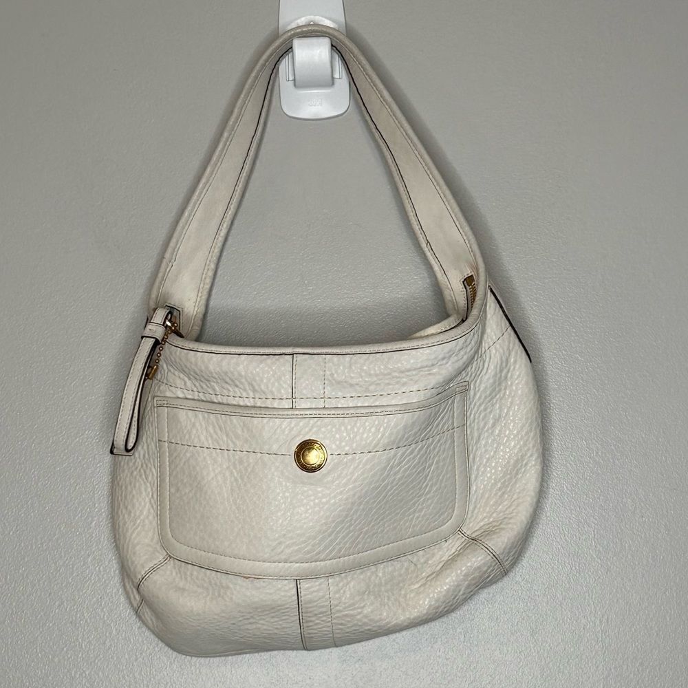 Coach Pebbled Leather Scout Hobo Bag